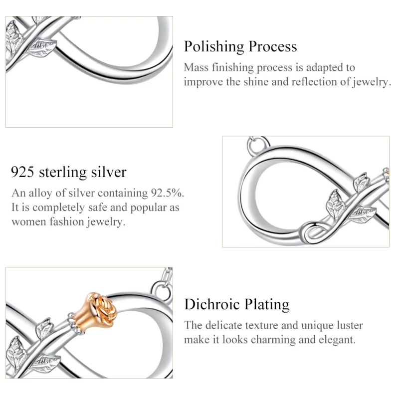 (image pour) Collier Style PANDORA Amour infini - SCN371 - Afficher 4