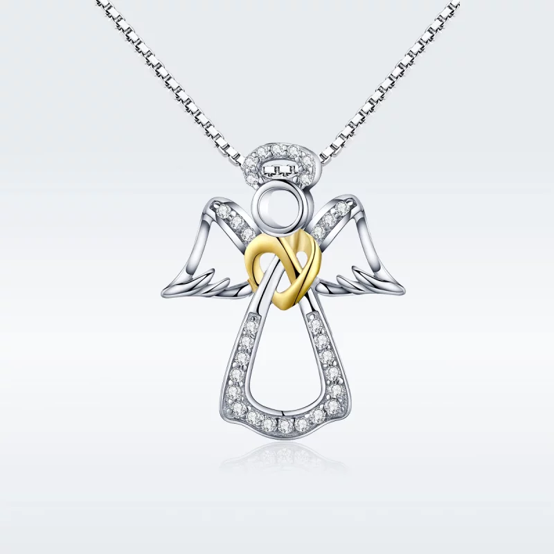 (image pour) Collier Style PANDORA Ange gardien - SCN123 - Afficher 3