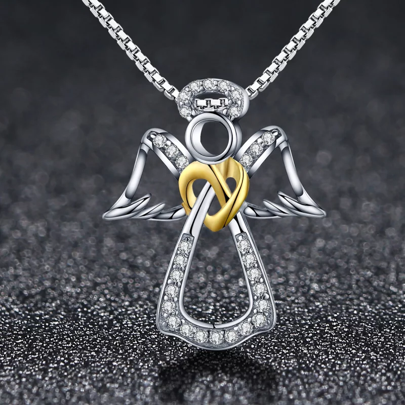 (image pour) Collier Style PANDORA Ange gardien - SCN123 - Afficher 4