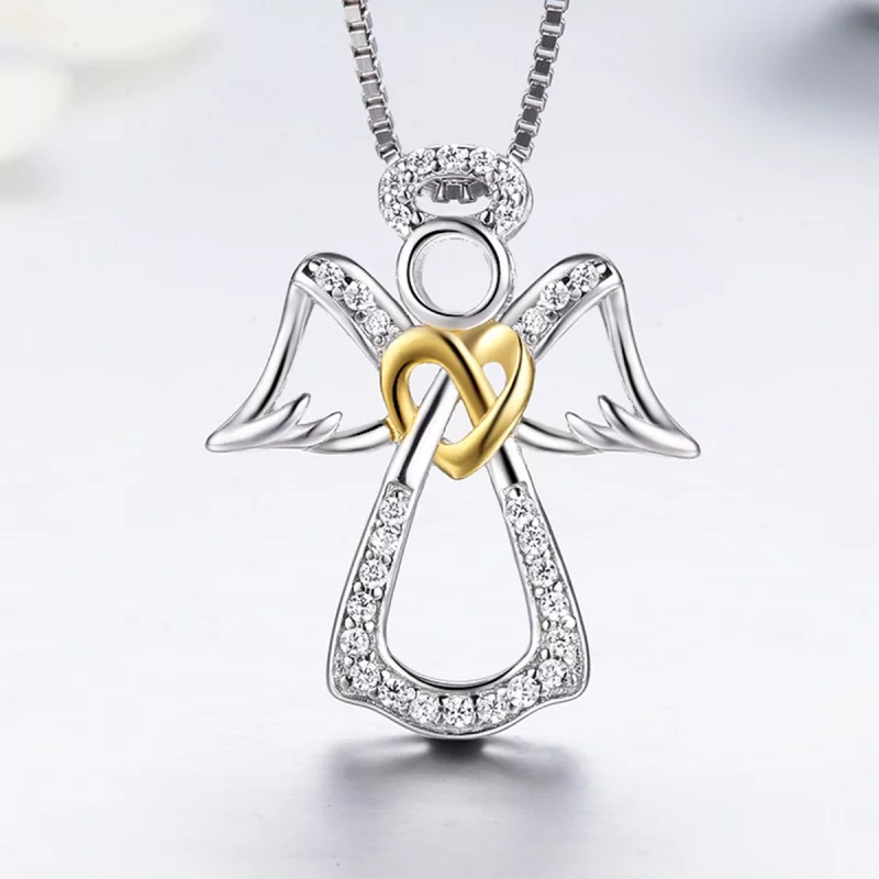 (image pour) Collier Style PANDORA Ange gardien - SCN123 - Afficher 5