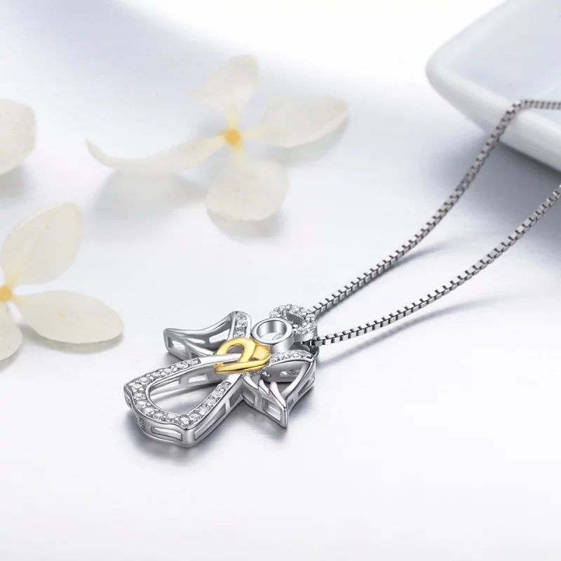 (image pour) Collier Style PANDORA Ange gardien - SCN123 - Afficher 7