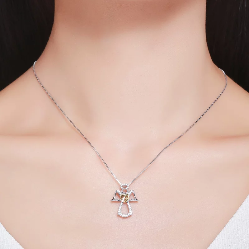 (image pour) Collier Style PANDORA Ange gardien - SCN123 - Afficher 8