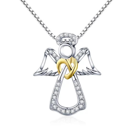 (image pour) Collier Style PANDORA Ange gardien - SCN123
