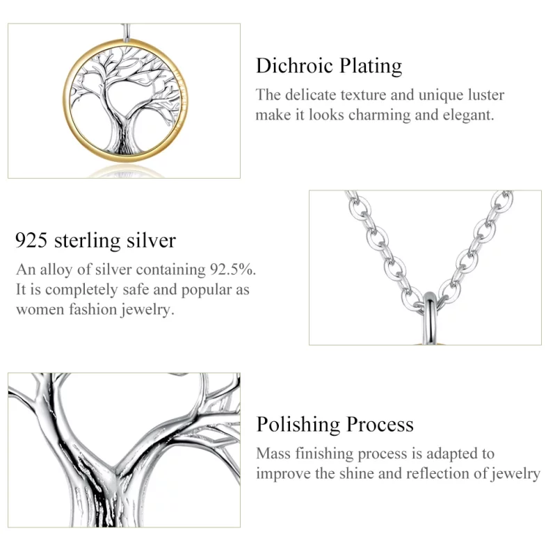 (image pour) Collier Style PANDORA Arbre de la vie - SCN367 - Afficher 4
