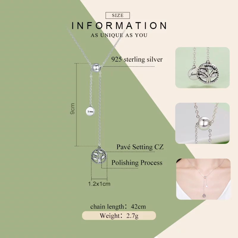 (image pour) Collier Style PANDORA Arbre généalogique et maison - SCN106 - Afficher 3