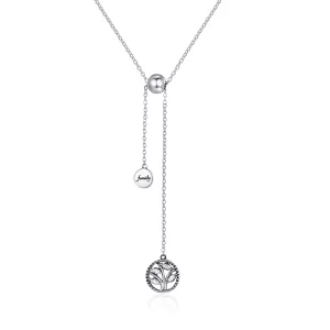 Collier Style PANDORA Arbre généalogique et maison - SCN106 (image pour) Collier Style PANDORA Arbre généalogique et maison - SCN106