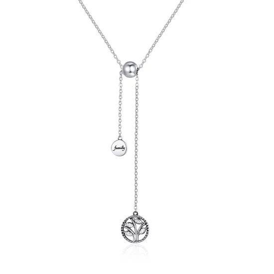 (image pour) Collier Style PANDORA Arbre généalogique et maison - SCN106