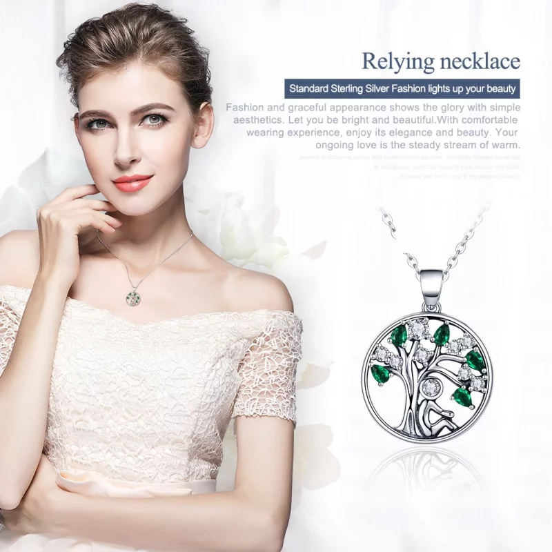 (image pour) Collier Style PANDORA arbre généalogique - SCN094 - Afficher 2