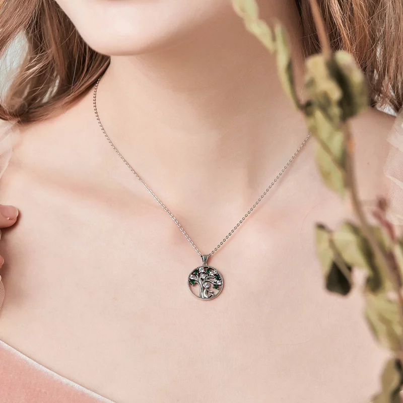 (image pour) Collier Style PANDORA arbre généalogique - SCN094 - Afficher 3