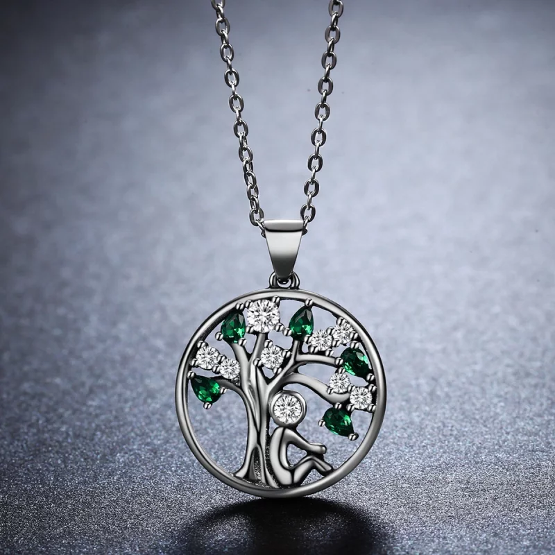 (image pour) Collier Style PANDORA arbre généalogique - SCN094 - Afficher 4
