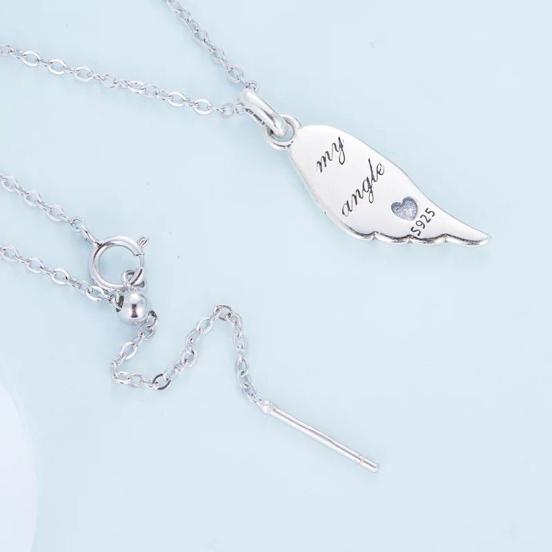 (image pour) Collier style Pandora avec aile - BSN268 - Afficher 4