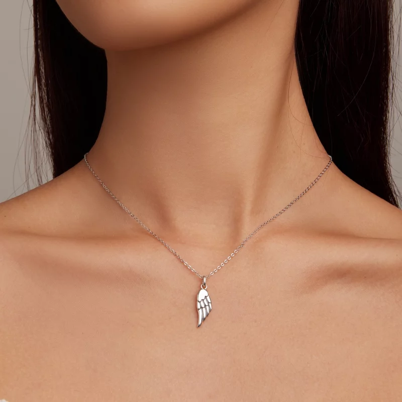 (image pour) Collier style Pandora avec aile - BSN268 - Afficher 6
