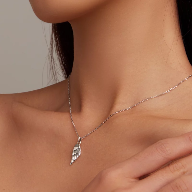 (image pour) Collier style Pandora avec aile - BSN268 - Afficher 7