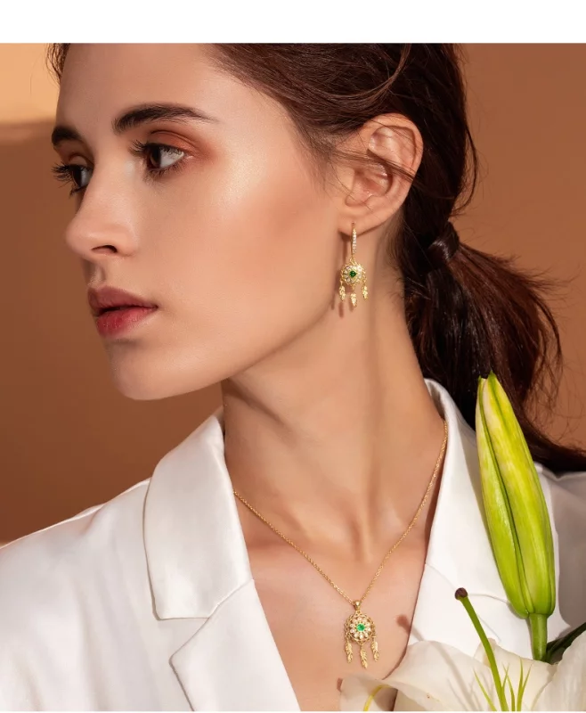 (image pour) Collier style Pandora avec attrape-rêves - SCN263-B - Afficher 3