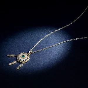(image pour) Collier style Pandora avec attrape-rêves - SCN263-B