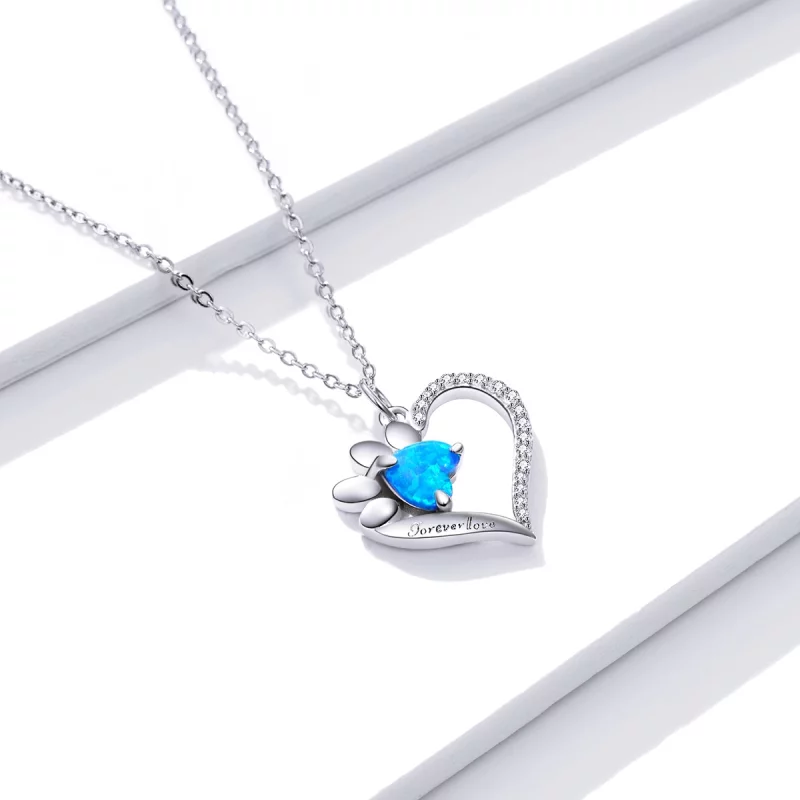 (image pour) Collier style Pandora avec des marques en forme de cœur - BSN225 - Afficher 3