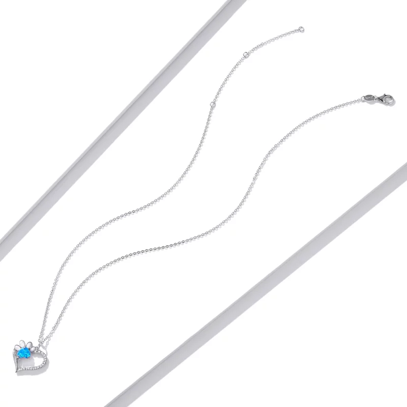(image pour) Collier style Pandora avec des marques en forme de cœur - BSN225 - Afficher 5