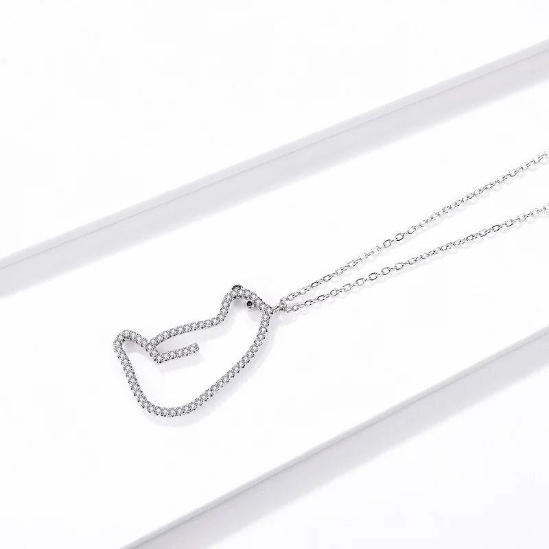 (image pour) Collier style Pandora avec ours polaire - BSN195 - Afficher 2
