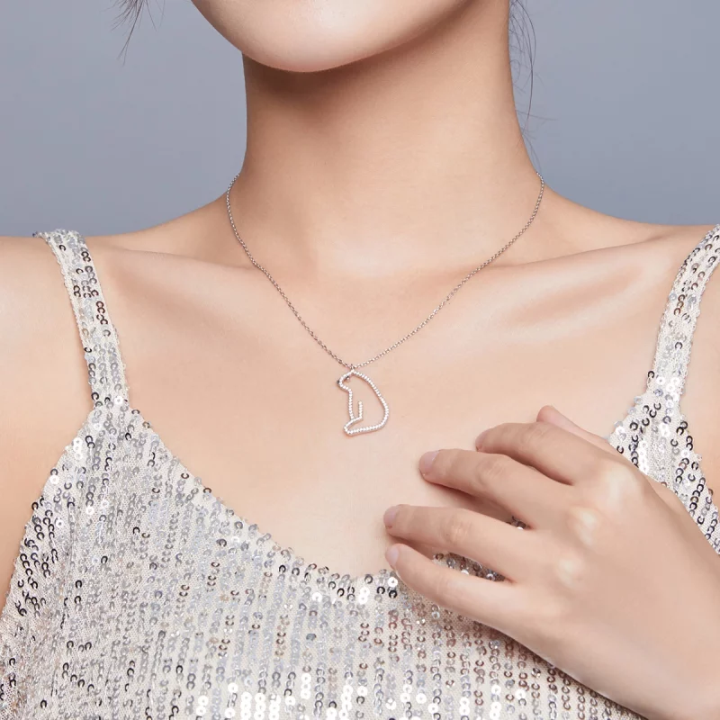 (image pour) Collier style Pandora avec ours polaire - BSN195 - Afficher 8