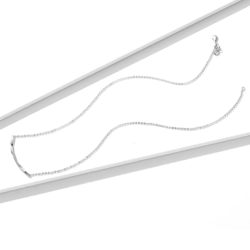 (image pour) Collier style Pandora avec sourire - BSN130 - Afficher 2
