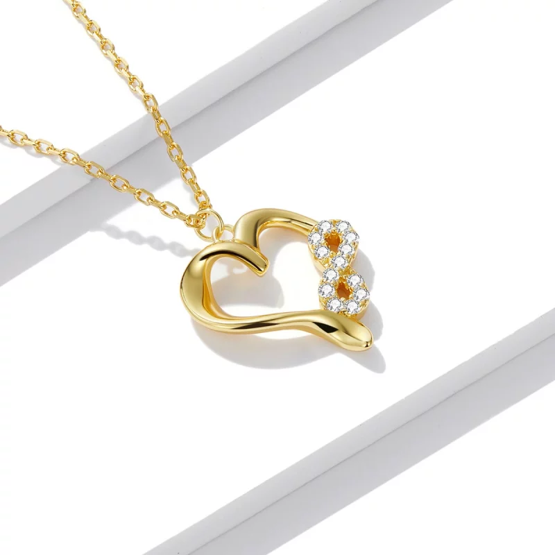 (image pour) Collier style Pandora avec symbole infini d'amour - BSN236 - Afficher 2
