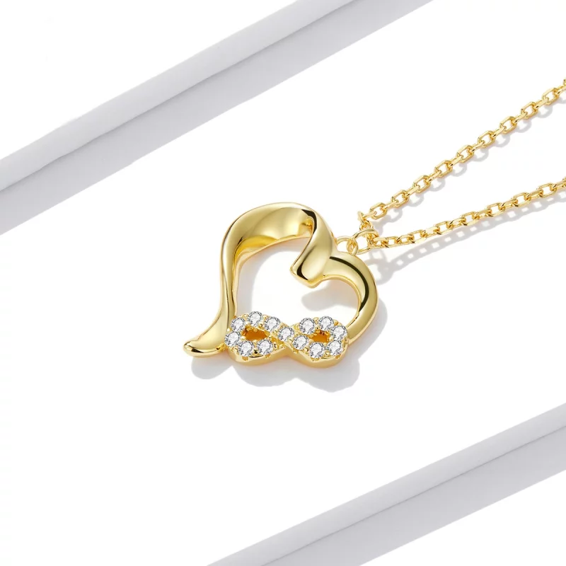 (image pour) Collier style Pandora avec symbole infini d'amour - BSN236 - Afficher 3