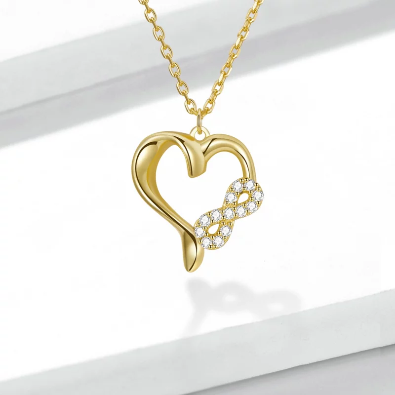 (image pour) Collier style Pandora avec symbole infini d'amour - BSN236 - Afficher 6