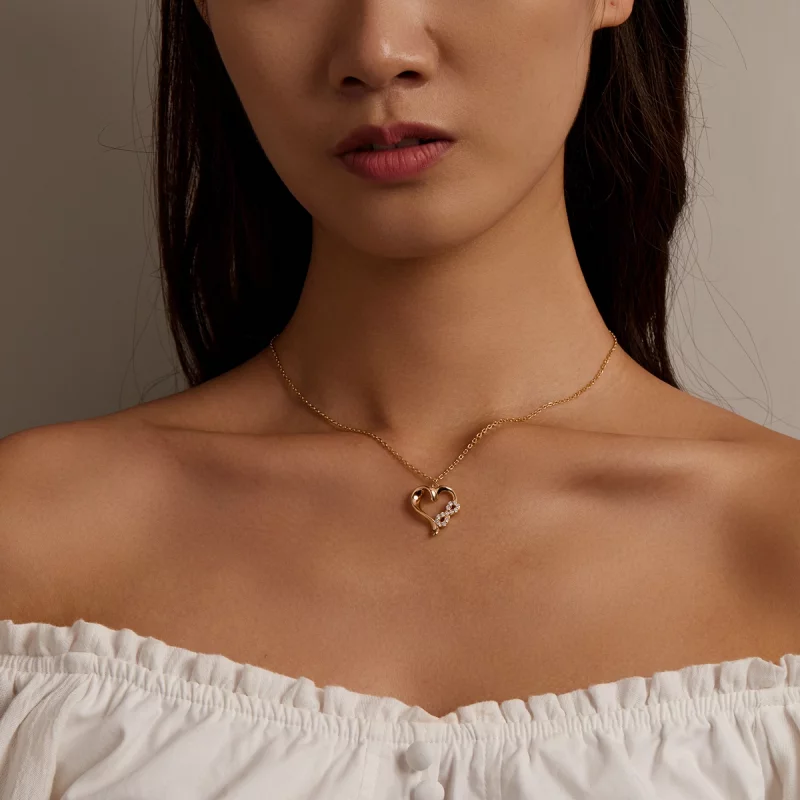 (image pour) Collier style Pandora avec symbole infini d'amour - BSN236 - Afficher 7