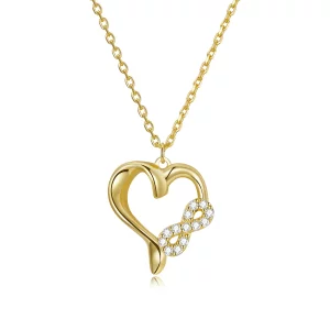 (image pour) Collier style Pandora avec symbole infini d'amour - BSN236