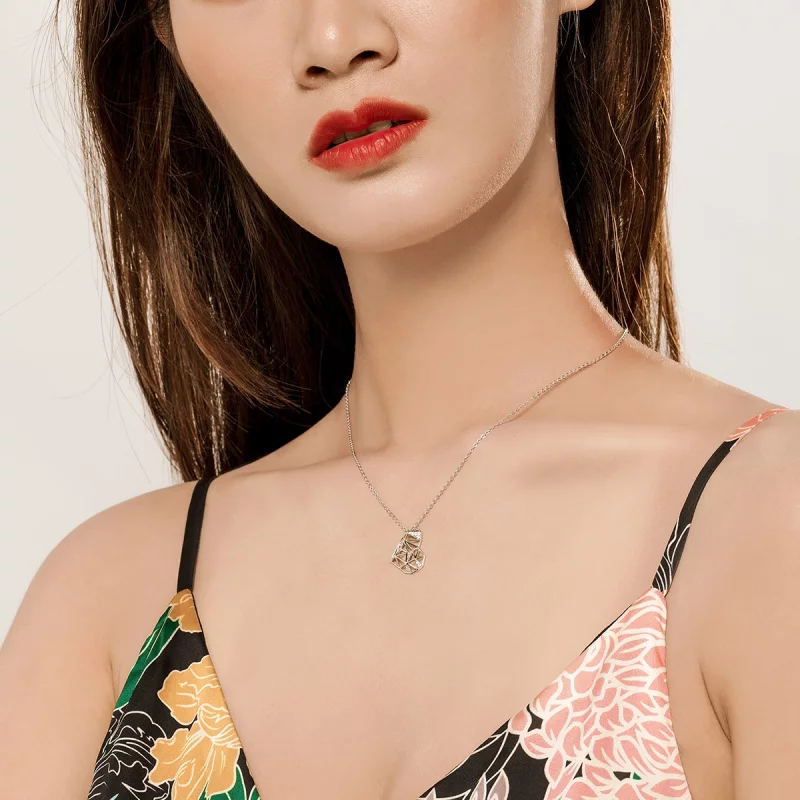 (image pour) Collier Style PANDORA Bel amour - SCN364 - Afficher 8