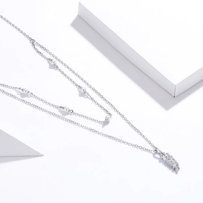 (image pour) Collier Style PANDORA Blé Brillant - BSN208 - Afficher 2
