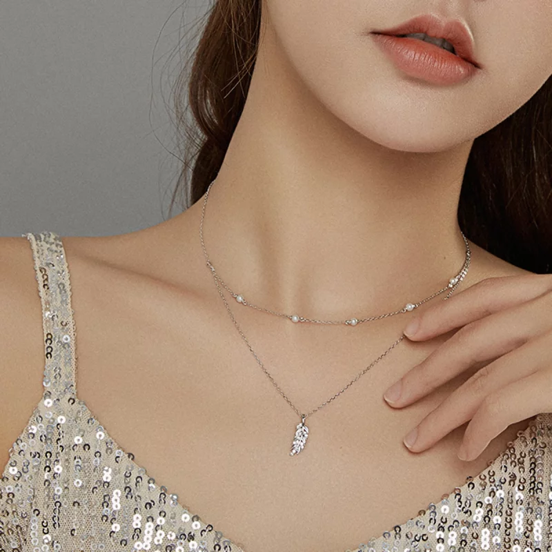 (image pour) Collier Style PANDORA Blé Brillant - BSN208 - Afficher 8