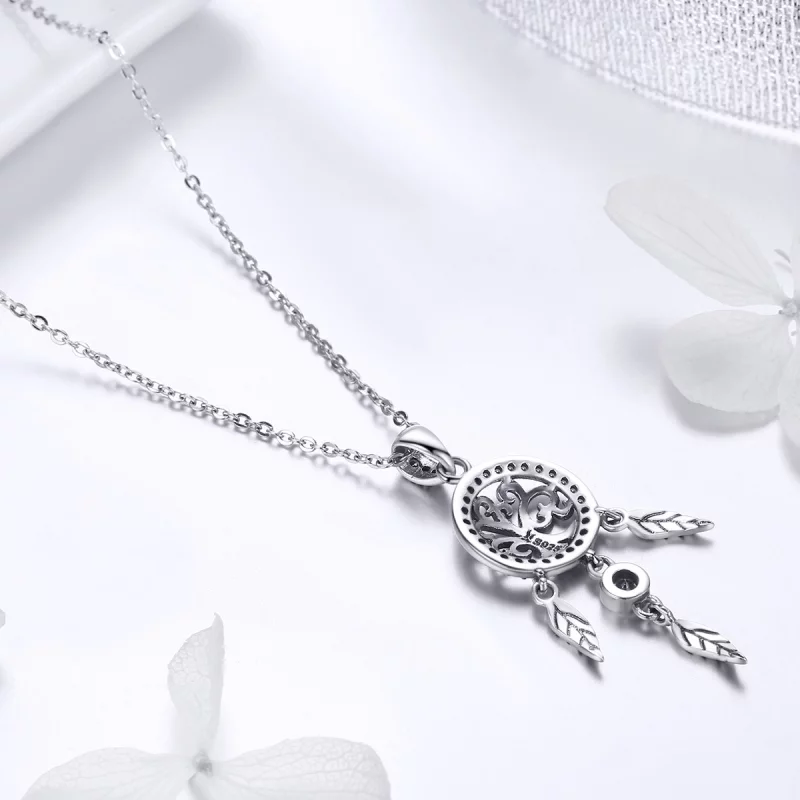 (image pour) Collier Style PANDORA Capteur de rêves arbre de vie - SCN298 - Afficher 5