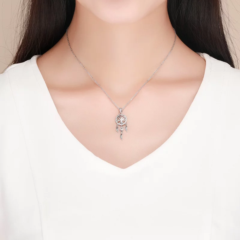 (image pour) Collier Style PANDORA Capteur de rêves arbre de vie - SCN298 - Afficher 7