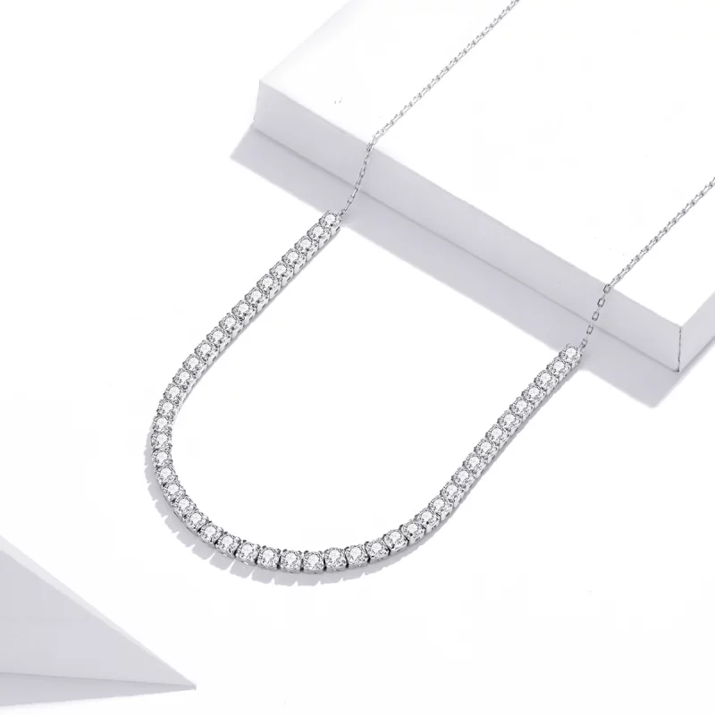 (image pour) Collier Style PANDORA Chaîne brillante - SCN437 - Afficher 3