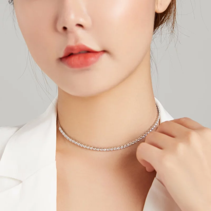 (image pour) Collier Style PANDORA Chaîne brillante - SCN437 - Afficher 6