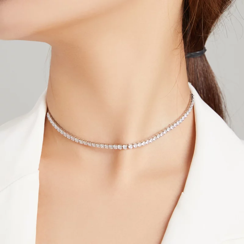 (image pour) Collier Style PANDORA Chaîne brillante - SCN437 - Afficher 7