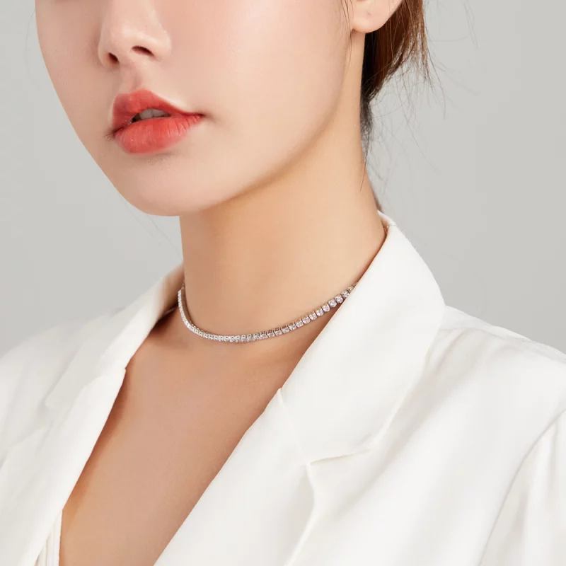 (image pour) Collier Style PANDORA Chaîne brillante - SCN437 - Afficher 8