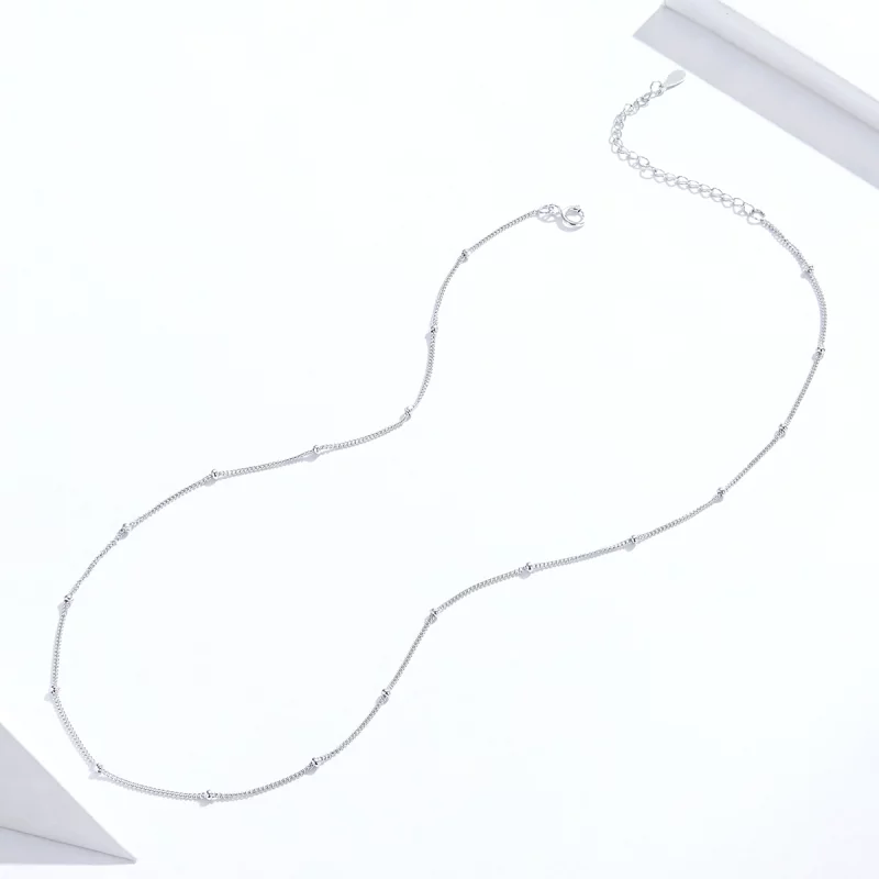 (image pour) Collier Style PANDORA Chaîne de base petites boules - SCN391 - Afficher 2