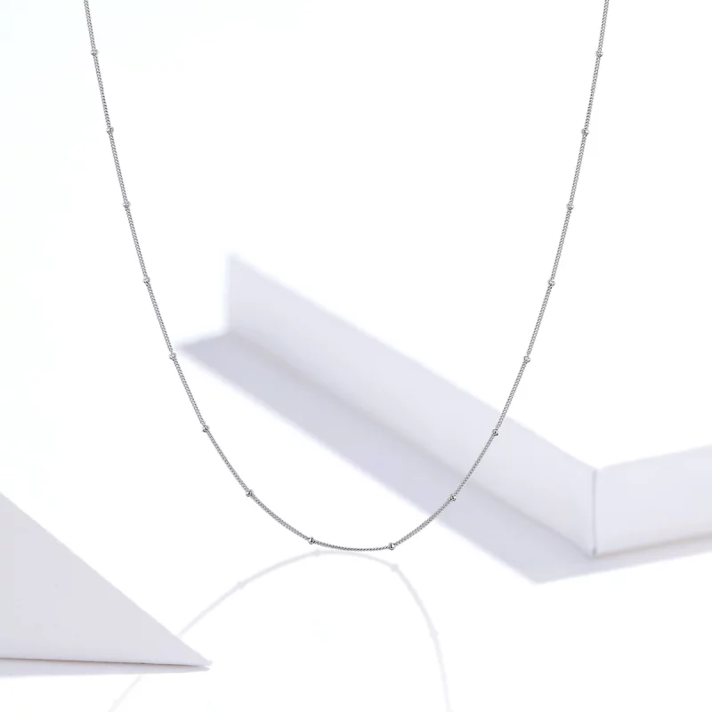(image pour) Collier Style PANDORA Chaîne de base petites boules - SCN391 - Afficher 10