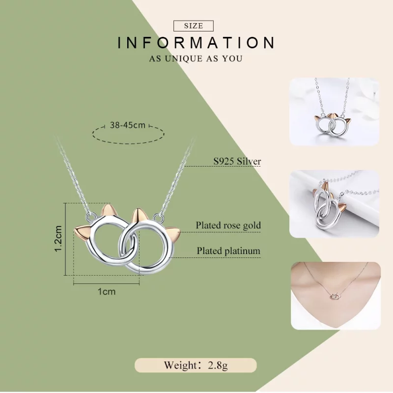(image pour) Collier Style PANDORA Chat de compagnie - SCN252 - Afficher 2