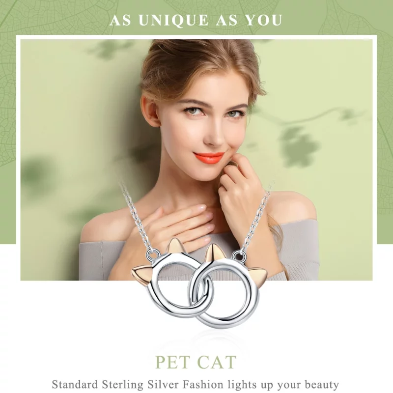 (image pour) Collier Style PANDORA Chat de compagnie - SCN252 - Afficher 3