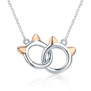 Collier Style PANDORA Chat de compagnie - SCN252 (image pour) Collier Style PANDORA Chat de compagnie - SCN252