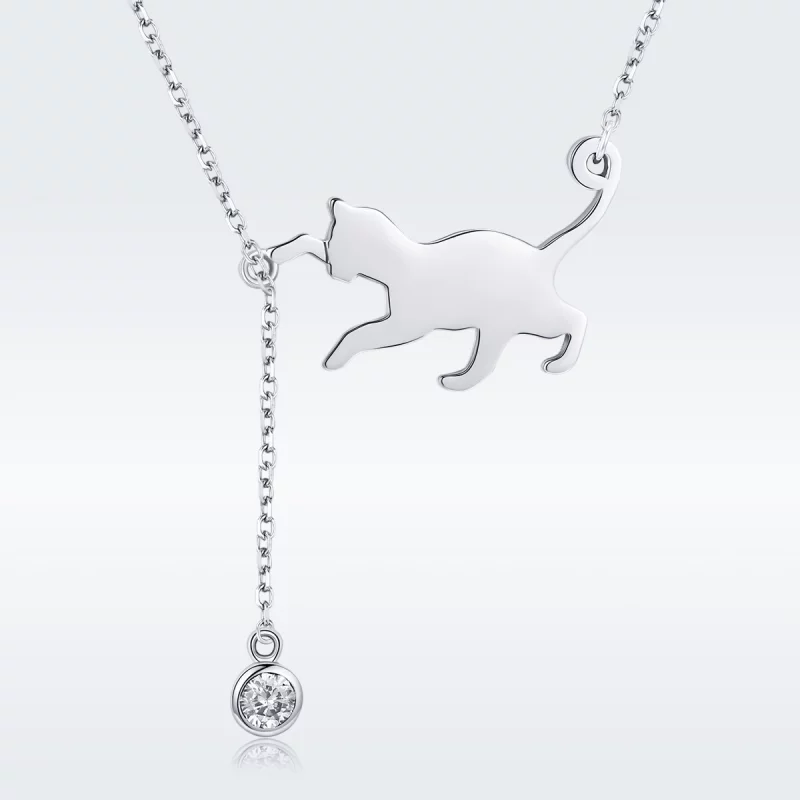 (image pour) Collier Style PANDORA Chaton coquin - SCN232 - Afficher 4