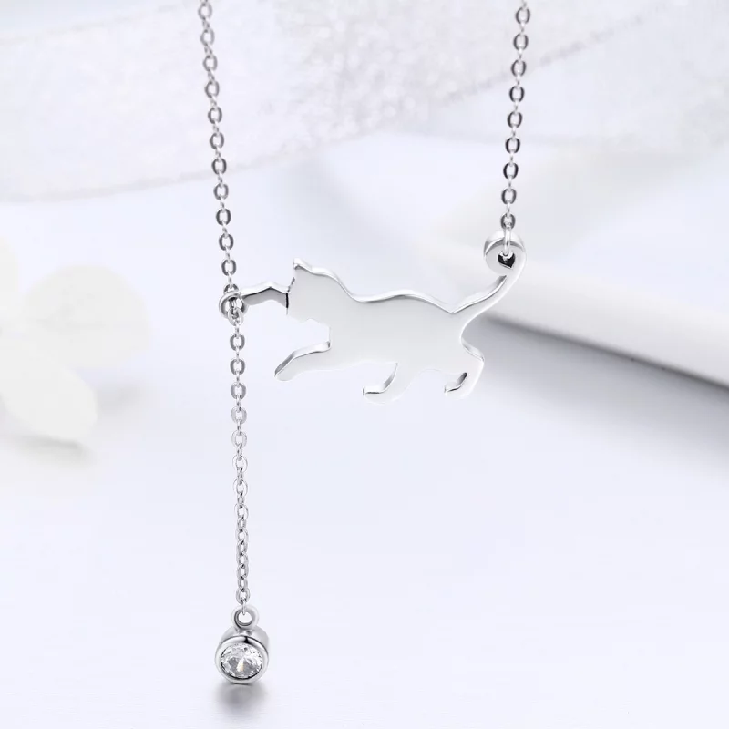 (image pour) Collier Style PANDORA Chaton coquin - SCN232 - Afficher 5