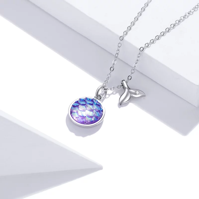 (image pour) Collier Style PANDORA Échelle en queue de poisson - SCN448 - Afficher 3