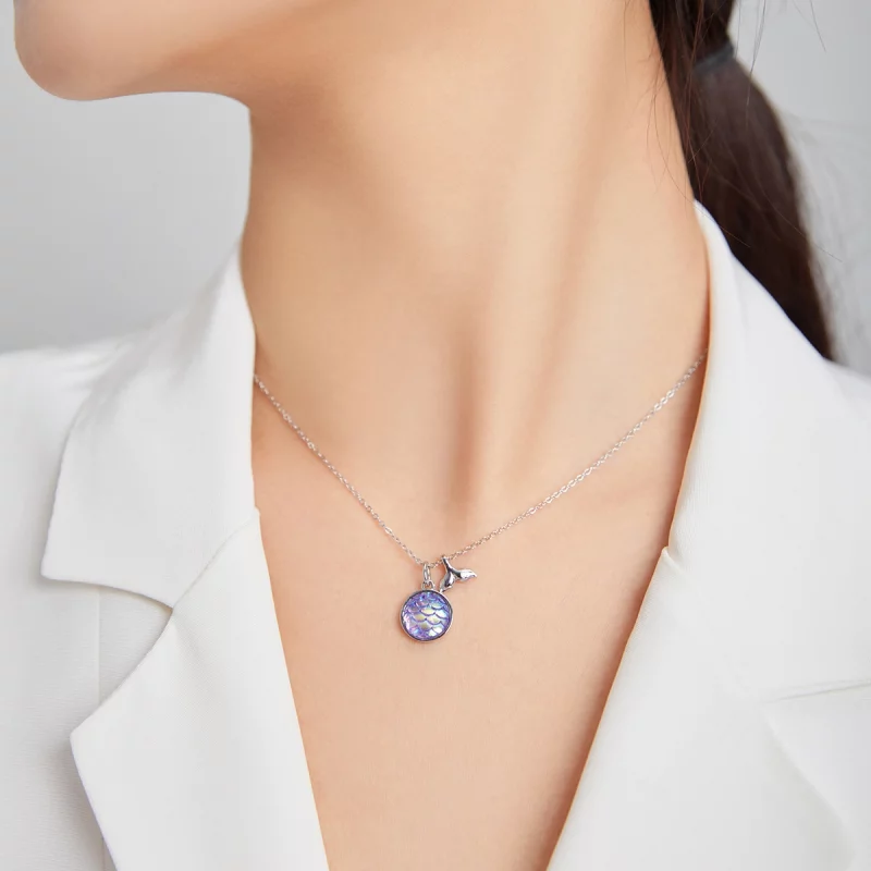 (image pour) Collier Style PANDORA Échelle en queue de poisson - SCN448 - Afficher 6