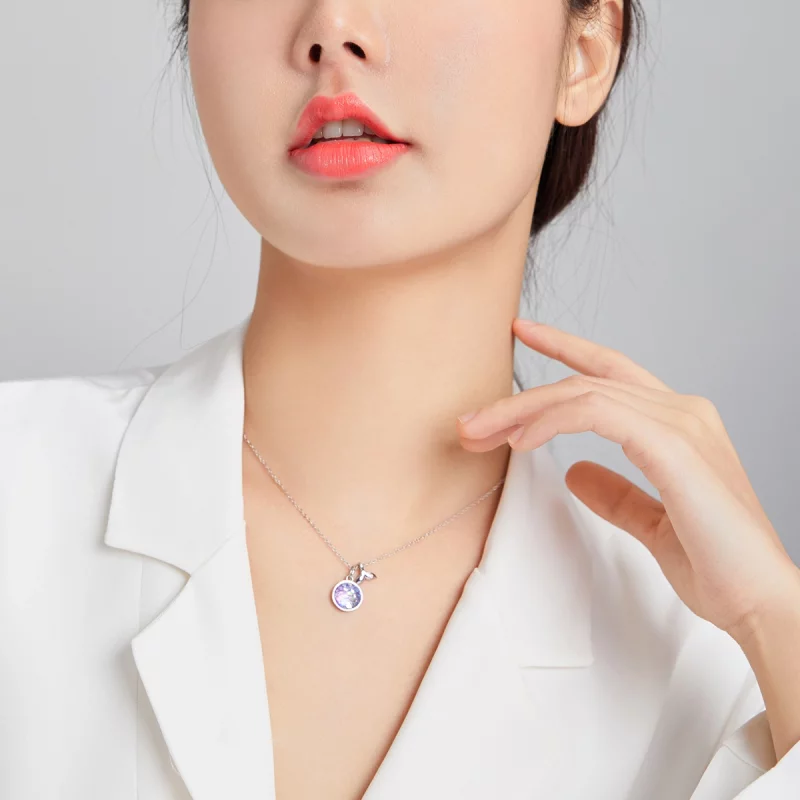 (image pour) Collier Style PANDORA Échelle en queue de poisson - SCN448 - Afficher 8