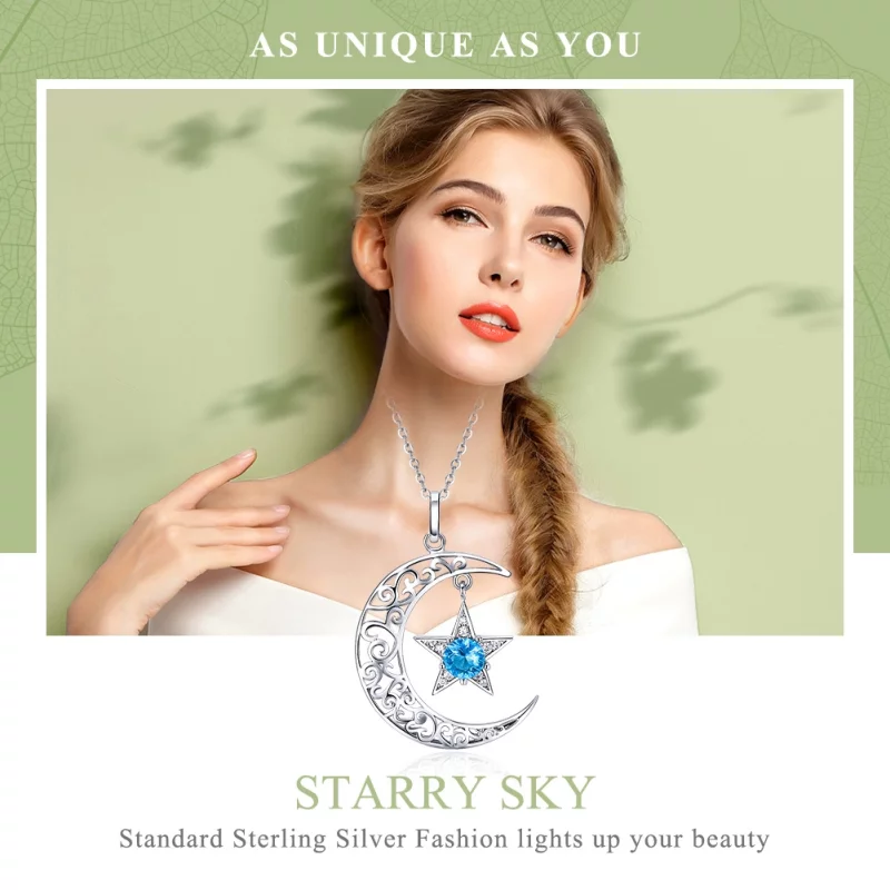 (image pour) Collier Style PANDORA Ciel étoilé - SCN278 - Afficher 2