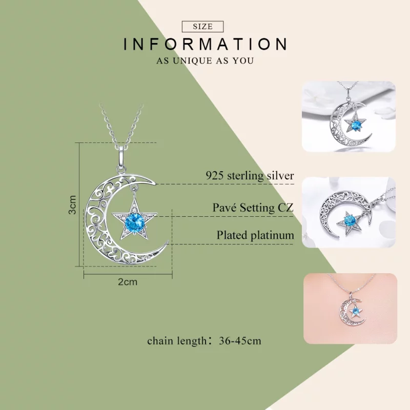 (image pour) Collier Style PANDORA Ciel étoilé - SCN278 - Afficher 3